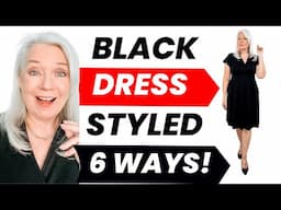 6 Ways To Style A Black Dress Women's Fashion Over 50 & 60