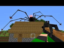 ARANHA ROBÔ GIGANTE VS CASA 100% SEGURA NO MINECRAFT!!