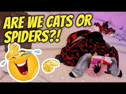 OBBY But You're a Spider! Escape the Cave & Laughs with Cat Butt Eddie! 🕷️😂