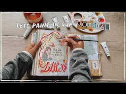 Let's paint in my journal 🎨 - Junk Journal with Me - DAY 14: 15 Minutes Creative Journaling Series