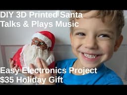 Talking Musical Santa | DIY Pi Pico Holiday Project for Kids | $35 - Great Gift