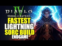 Diablo 4 BEST Lightning Sorcerer Build for Season 6 Vessel Of Hatred - Endgame Sorcerer Build