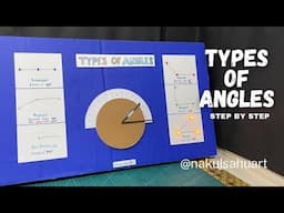 types of angles maths working model explanation NakulSahuArt