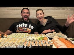 “JOIN US LIVE: SUSHI OVERLOAD CHALLENGE! HOW MUCH CAN WE EAT? 🍣😱”