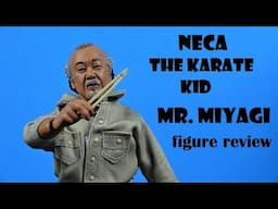 NECA The Karate Kid Mr. Miyagi retro style action figure review