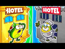 POOR HOTEL vs RICH HOTEL vs PRISON 🥑 AVOCADO COUPLE