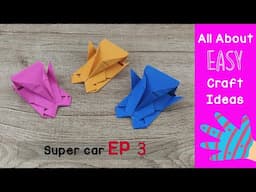 How To Make A Paper Racing SuperCar | How to make a paper car without glue | PAPER CAR COOL RACE CAR