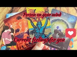 Person on your mind : Current Feeling/emotions of your person👩‍❤️‍💋‍👨💕Hindi tarot card reading