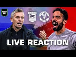 The Ruben Amorim era BEGINS! 🔴 Ipswich vs. Man United LIVE REACTION | ESPN FC