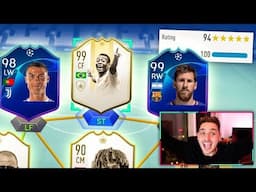 99 TOTKS MESSI + 98 TOTKS RONALDO IN THE GREATEST 194 FUT DRAFT OF ALL TIME! - FIFA 19