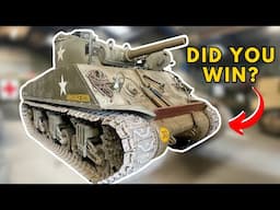 Who Won Our Sherman TANK Driving Competition? (Results)