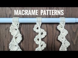 MACRAME  WAVY LEAF PATTERNS