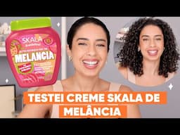 TESTEI O CREME DE MELANCIA DA SKALA - FINALIZAÇÃO CACHEADA | JULIANA LOUISE