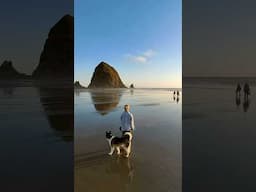 A snippet from my last video 🌊 #cannonbeach #oregon #oregoncoast #pnw #travel #vanlife #sunset