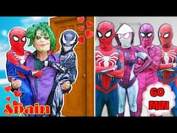 KID SPIDER MAN y KID VENOM protegen al JOKER amnésico