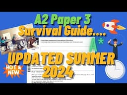 A2 Business P3 Survival Guide Summer 2024 [CAIE]