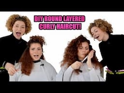 DIY TUTORIAL OF A PROFESSIONAL DRY CURLY HAIRCUT — hairstylist shows me how!