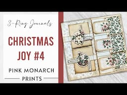 3-Ring Super Simples, Christmas Joy #4, Junk Journaling Ideas and Tutorials with Pink Monarch Prints