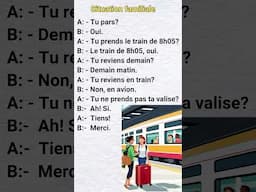 Dialogues - Verbes à trois bases: prendre, venir, tenir - Situation familiale/ professionnelle