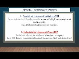 Gr12 Economics(P1): Industrial  & Regional Development