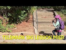 Telemark Ski Lesson Prep - The Chicken Walk - Miss Moonshine in the Wilds of Atlanta