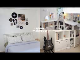 Room Makeover 💌 | minimalistic, pinterest inspired, cozy room decor, organise w/ me