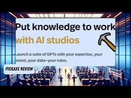 Pickaxe Review: The AI Studio Revolution - Create, Share, and Monetize Your Expertise