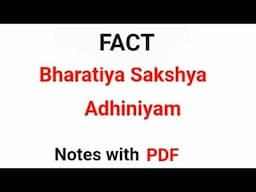 Fact | Bharatiya Sakshya Adhiniyam