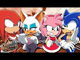 AMY'S MARRIAGE PROPOSAL?! Sonic, Amy, Knuckles and Rouge play 4 player Chained Together