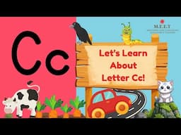 Letter Cc video for Kindergarten | let's learn the alphabet| Phonics letter Cc upper case lower case