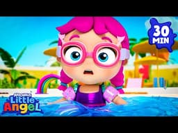 Jill the Mermaid 🧜‍♀️ | Little Angel 😇 | 🔤 Subtitled Sing Along Songs 🔤 | Cartoons for Kids