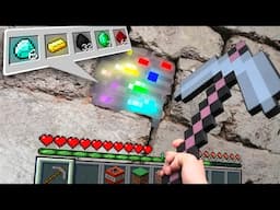 Minecraft in Real Life POV - RAINBOW ORE in Realistic Minecraft 創世神第一人稱真人版