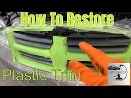 This Product Worked To Restore The Horrible Plastic Trim On Our Auction Minivan!!