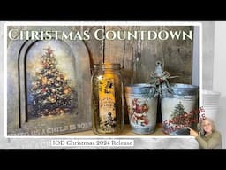 Christmas Diy Decor | 3 Projects Using the 2024 IOD Holiday Collection! (Christmas Countdown)