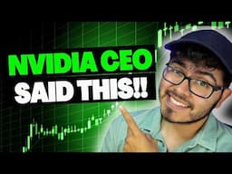 Nvidia Stock CEO Just SAID THIS AT RECENT AI CONFERENCE -- NVDA Stock Analysis