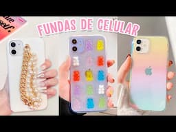 TRANSFORMA TU CELULAR!! Fundas caseras, bonitas y aesthetic! Decora tu telefono movil facil