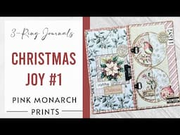 3-Ring Super Simples, Christmas Joy #1, Junk Journaling Ideas and Tutorials with Pink Monarch Prints