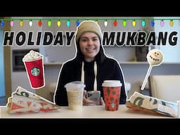 STARBUCKS HOLIDAY MUKBANG!!