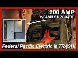 Federal Pacific Electric Upgrade to 200 AMPS, 2-family electrical service  in Rahway, Part One