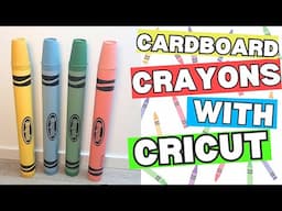 How to make decorative Giant Crayons (with Cricut) ! Cricut tutorial