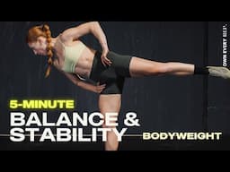 5 Min. Balancing + Stability For Runners & Athletes | Perform Better & Injury-Free (No Equipment)