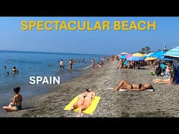 Torre del Mar Beach August 2024 Spain Malaga Costa del Sol