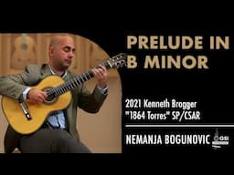 Nemanja Bogunovic plays his composition "Prelude in B Minor" on a 2021 Kenneth Brogger "1864 Torres"