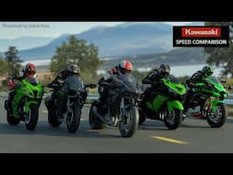 Kawasaki SPEED Evolution Comparison| FASTEST Kawasaki 3D COMPARISON