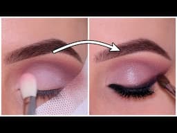 Sparkly Mauve Eye Makeup Look for the Holiday's!