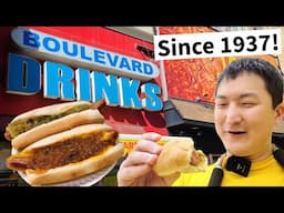 Jersey City's LEGENDARY Hot Dog Stand! Boulevard Drinks Review