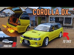 The most extensively modified wide-body Toyota Corolla DX  in East Africa.