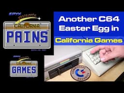 "California Pains" Easter Egg in "California Games" for C64