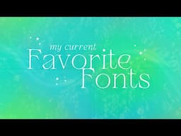 UNPOPULAR (& popular) FONTS YOU NEED IN YOUR LIFE [10+ fonts for editing]