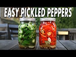 Easy Pickled Jalapenos & Fresno Chile Peppers